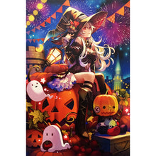 Load image into Gallery viewer, Halloween Witch 40*60CM(Canvas) Full Round Drill Diamond Painting
