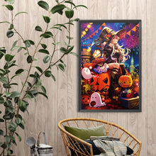 Load image into Gallery viewer, Halloween Witch 40*60CM(Canvas) Full Round Drill Diamond Painting
