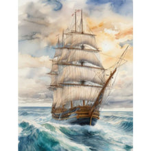 Load image into Gallery viewer, Sailboat 30*40CM(Picture) Full Square Drill Diamond Painting
