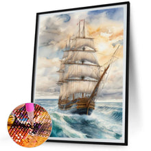 Load image into Gallery viewer, Sailboat 30*40CM(Picture) Full Square Drill Diamond Painting
