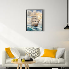 Load image into Gallery viewer, Sailboat 30*40CM(Picture) Full Square Drill Diamond Painting
