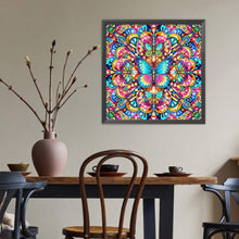 Load image into Gallery viewer, Butterfly Mandala 40*40CM(Canvas) Full Round Drill Diamond Painting
