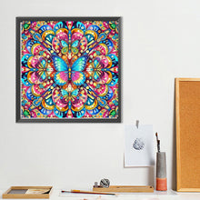 Load image into Gallery viewer, Butterfly Mandala 40*40CM(Canvas) Full Round Drill Diamond Painting
