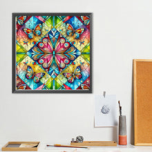 Load image into Gallery viewer, Butterfly Mandala 40*40CM(Canvas) Full Round Drill Diamond Painting
