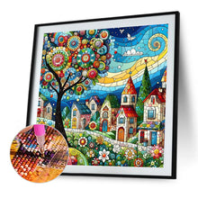 Load image into Gallery viewer, Color House Street 40*40CM(Canvas) Full Round Drill Diamond Painting
