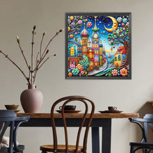 Load image into Gallery viewer, Color House Street 40*40CM(Canvas) Full Round Drill Diamond Painting
