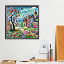 Load image into Gallery viewer, Color House Street 40*40CM(Canvas) Full Round Drill Diamond Painting
