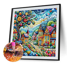 Load image into Gallery viewer, Color House Street 40*40CM(Canvas) Full Round Drill Diamond Painting
