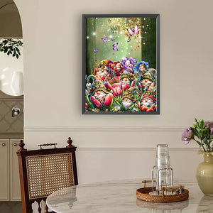 Flower Goblin 30*40CM(Canvas) Full Round Drill Diamond Painting