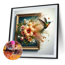 Load image into Gallery viewer, Little Hummingbird Running Out Of The Frame 40*40CM(Canvas) Full Round Drill Diamond Painting
