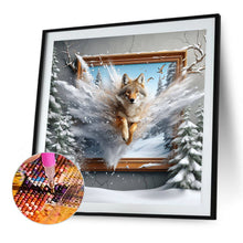 Load image into Gallery viewer, Run Out Of The Frame Wolf 40*40CM(Canvas) Full Round Drill Diamond Painting
