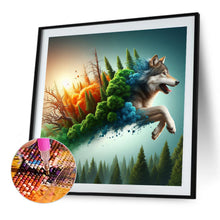 Load image into Gallery viewer, Run Out Of The Frame Mountain Wolf 40*40CM(Canvas) Full Round Drill Diamond Painting
