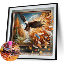 Load image into Gallery viewer, 3D Picture Frame Eagle 40*40CM(Canvas) Full Round Drill Diamond Painting
