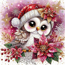 Load image into Gallery viewer, Christmas Owl 30*30CM(Canvas) Full Round Drill Diamond Painting
