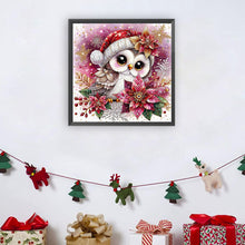 Load image into Gallery viewer, Christmas Owl 30*30CM(Canvas) Full Round Drill Diamond Painting
