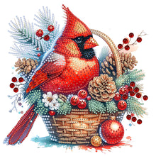 Load image into Gallery viewer, Christmas Cardinal 30*30CM(Canvas) Partial Special Shaped Drill Diamond Painting
