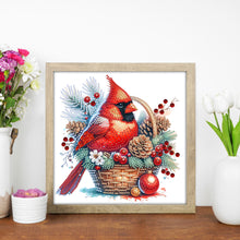 Load image into Gallery viewer, Christmas Cardinal 30*30CM(Canvas) Partial Special Shaped Drill Diamond Painting
