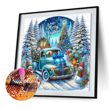 Load image into Gallery viewer, Christmas Car 30*30CM(Canvas) Partial Special Shaped Drill Diamond Painting

