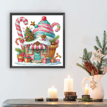 Load image into Gallery viewer, Christmas Ice Cream House 30*30CM(Canvas) Partial Special Shaped Drill Diamond Painting
