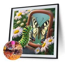 Load image into Gallery viewer, Caterpillar Butterfly 40*40CM(Canvas) Full Round Drill Diamond Painting
