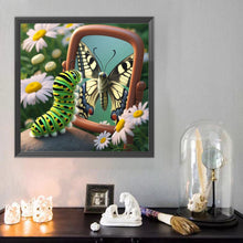 Load image into Gallery viewer, Caterpillar Butterfly 40*40CM(Canvas) Full Round Drill Diamond Painting
