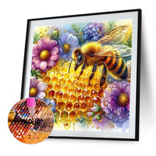 Load image into Gallery viewer, Honey Bee 40*40CM(Canvas) Full Round Drill Diamond Painting
