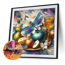 Load image into Gallery viewer, Fruit Plate Dragonfly 40*40CM(Canvas) Full Round Drill Diamond Painting
