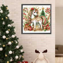 Load image into Gallery viewer, Christmas Candy Unicorn 40*40CM(Canvas) Full Round Drill Diamond Painting
