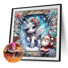 Load image into Gallery viewer, Santa Claus And Unicorn 40*40CM(Canvas) Full Round Drill Diamond Painting
