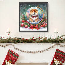 Load image into Gallery viewer, Christmas Globe Chow Chow 40*40CM(Canvas) Full Round Drill Diamond Painting
