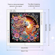 Load image into Gallery viewer, Beauty 30*30CM(Canvas) Partial Special Shaped Drill Diamond Painting
