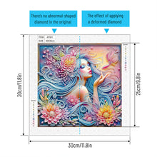 Load image into Gallery viewer, Beauty 30*30CM(Canvas) Partial Special Shaped Drill Diamond Painting
