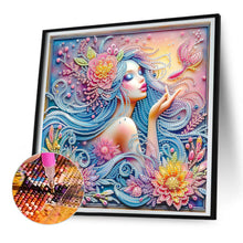 Load image into Gallery viewer, Beauty 30*30CM(Canvas) Partial Special Shaped Drill Diamond Painting
