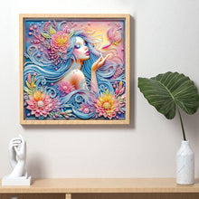 Load image into Gallery viewer, Beauty 30*30CM(Canvas) Partial Special Shaped Drill Diamond Painting
