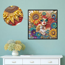 Load image into Gallery viewer, Beauty 30*30CM(Canvas) Partial Special Shaped Drill Diamond Painting
