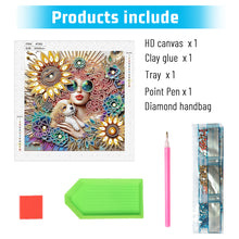 Load image into Gallery viewer, Beauty 30*30CM(Canvas) Partial Special Shaped Drill Diamond Painting
