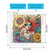 Load image into Gallery viewer, Beauty 30*30CM(Canvas) Partial Special Shaped Drill Diamond Painting
