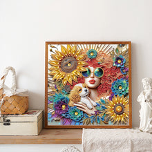 Load image into Gallery viewer, Beauty 30*30CM(Canvas) Partial Special Shaped Drill Diamond Painting
