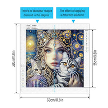 Load image into Gallery viewer, Beauty 30*30CM(Canvas) Partial Special Shaped Drill Diamond Painting
