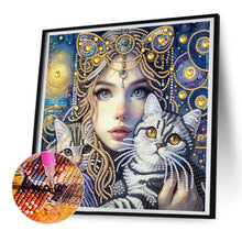 Load image into Gallery viewer, Beauty 30*30CM(Canvas) Partial Special Shaped Drill Diamond Painting
