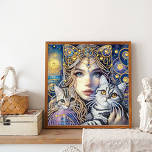 Load image into Gallery viewer, Beauty 30*30CM(Canvas) Partial Special Shaped Drill Diamond Painting
