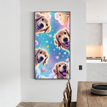 Load image into Gallery viewer, Love Puppy 40*70CM(Canvas) Full Round Drill Diamond Painting
