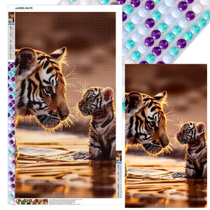 Sea Tiger 40*70CM(Canvas) Full Round Drill Diamond Painting