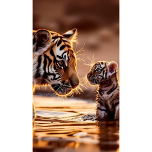 Sea Tiger 40*70CM(Canvas) Full Round Drill Diamond Painting