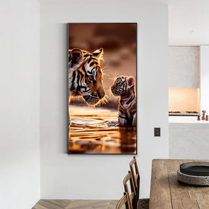 Sea Tiger 40*70CM(Canvas) Full Round Drill Diamond Painting