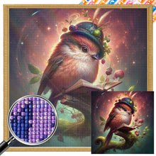 Load image into Gallery viewer, Bird Wearing A Hat 30*30CM(Picture) Full AB Square Drill Diamond Painting
