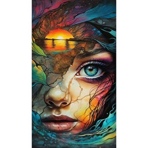 Daughter Of The Sea 40*70CM(Canvas) Full Round Drill Diamond Painting