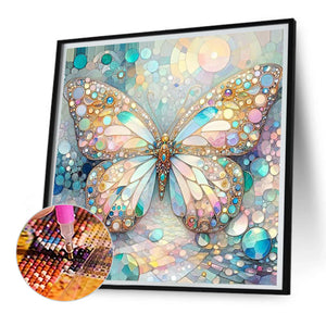 Butterfly 30*30CM(Picture) Full AB Square Drill Diamond Painting