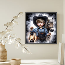 Load image into Gallery viewer, Cowboy Kid 40*40CM(Picture) Full AB Square Drill Diamond Painting
