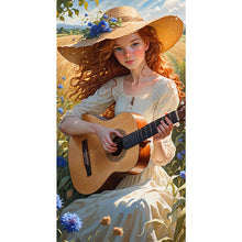 Load image into Gallery viewer, Girl Playing Guitar 40*75CM(Picture) Full AB Round Drill Diamond Painting
